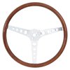 3602D 15 Inch GT3 Classic Woodgrain Steering Wheel with Wood Grip and Chrome Spokes - image 2
