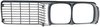 Passenger Side Front Grille Assembly 1973-1974 Dodge Charger (Except SE) - Silver Finish - image 2