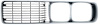 Driver Side Front Grille Assembly 1973-1974 Dodge Charger (Except SE) - Silver Finish - image 1