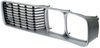 Driver Side Front Grille Assembly 1973-1974 Dodge Charger (Except SE) - Silver Finish - image 3