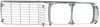 Passenger Side Front Grille Assembly 1973-1974 Dodge Charger SE - Chrome Finish - image 2