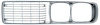 Driver Side Front Grille Assembly 1973-1974 Dodge Charger SE - Chrome Finish - image 1