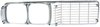 Driver Side Front Grille Assembly 1973-1974 Dodge Charger SE - Chrome Finish - image 2