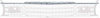 3672452 Upper Grille Molding for 1973-76 Plymouth Valiant, Duster, Scamp - image 1