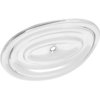3735480  Back Up Light Oval Cover Delete Plate 1957 Chevy Bel Air, 150, 210 - image 1