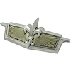 374678 1976 Chevrolet Caprice, Header Panel Emblem, Fleur-de-lis Symbol - image 1