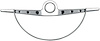 3822915 Steering Wheel Horn Ring-1963 Chevrolet Impala; Chrome - image 1