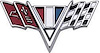 V-Flag Front Fender Emblem 1967 Camaro