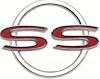 3851724 SS Quarter Panel Emblems for 1964 Chevy Impala - image 1