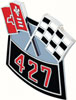Air Cleaner 427 Crossed Flags Emblem - Die-Cast - image 3