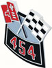 OER&reg; 454 Die-Cast Crossed Flags Air Cleaner Emblem - image 2