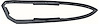 1967 Remote Outer Door Mirror Gasket ; LH - image 1