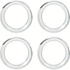 15 Stainless Steel 2-3/8 Deep Step Lip Rally Wheel Trim Ring Set - image 1