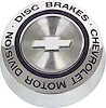 Rally Wheel "Chevrolet Disc Brakes" Hub Cap Ornament - image 1