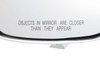 3914754C 1968-72 Camaro, Impala, Chevelle, Firebird; Outer Door Mirror; with Convex Mirror; Ribbed; RH Passenger Side; Various M - image 2