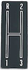 1968-69 Camaro 3 Speed Console Shift Plate Emblem - image 1
