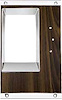 Console Shift Plate with Walnut Woodgrain for 1968 Chevy Camaro w/ 4-Spd Man. Trans. - image 1