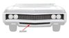 3934560 Lower Front Grill 1969 Impala, Bel Air, Biscayne, Caprice; - image 2