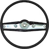 Steering Wheel Fits Select 1969-1970 GM Models with Standard Interior [Black] - image 1