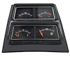 3952636V Console Gauge Assembly 1968-74 Nova ; with Volt Meter; Black Face; Pre-Assembled - image 1