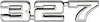 Front Fender Emblem 1969 Camaro 327 - image 1