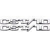 3955313 1969-70 Chevrolet Pickup Truck, "CST/10" Front Fender Emblem, w/ Fasteners, Pair - image 1