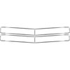3958326K Grille Molding Kit for 1970 Chevy Chevelle, Malibu, El Camino - image 1