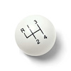 White 4-Speed Shift Knob 1969 Camaro - image 1