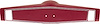3961775 Steering Wheel Shroud 1969-70 Chevrolet; Red With Silver Trim - image 1