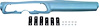 3972005B 1970-78 Camaro; Dash Pad; Without AC; Light Blue; Made in USA - image 1