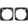 399070B Headlamp Bezel Set for 1969-1972 Chevrolet Truck, Blazer, Suburban [Left/Driver Side and Right/Passenger Side, Black] - image 1