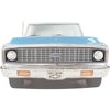 399070B Headlamp Bezel Set for 1969-1972 Chevrolet Truck, Blazer, Suburban [Left/Driver Side and Right/Passenger Side, Black] - image 2