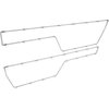 3993139 Deluxe Door Panel Suround Moldings; 1972 Chevrolet, GMC Truck; LH and RH; Polished Stainless Steel; Pair - image 3