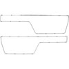 3993139 Deluxe Door Panel Suround Moldings; 1972 Chevrolet, GMC Truck; LH and RH; Polished Stainless Steel; Pair - image 4