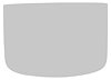 42006D Rear Window Glass 1964-66 Mustang Fastback; Clear - image 1