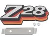 475528 Z28 Nameplate Front Grill Emblem for 1978 Chevy Camaro [Red/Orange] - image 2
