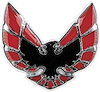 487708 Front Fender Emblem 1970-73 Firebird, Trans Am; "Bird"; GM Licensed - image 1
