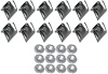 1963 Impala / Full Size Rear Corner Moldings Clip Set - image 1