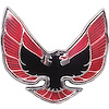 494476 1974-76 Firebird, Bird Front End Panel Emblem, Red/Black