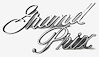498675 1973-79 Pontiac Grand Prix, Header Panel Nameplate Emblem - image 1