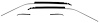 51700B Roof Drip Rail Channel for 1969-70 Mustang Fastback - image 1