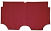 52087102 1-Piece Loop Trunk Carpet 1966-67 Impala/Full Size Hardtop Red - image 1