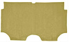 1966-67 FULLSIZE HARDTOP OER SUPERIOR LOOP TRUNK CARPET IVY GOLD - image 1