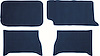 1961-64 FULLSIZE HARDTOP LOOP TRUNK CARPET DARK BLUE - image 1
