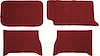 1961-64 FULLSIZE HARDTOP LOOP TRUNK CARPET MAROON - image 1