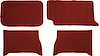 1961-64 FULLSIZE HARDTOP LOOP TRUNK CARPET EMBERGLOW - image 1