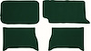 1961-64 FULLSIZE HARDTOP LOOP TRUNK CARPET DARK GREEN - image 1