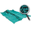 1961-62 FULLSIZE CONVERTIBLE OER TUXEDO LOOP CARPET TURQ/BLACK - image 1