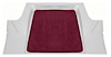 1962-67 Chevy II / Nova Superior Maroon Trunk Well Carpet - image 1