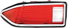 1974-77 Camaro Tail Light Lens With Back-Up Lens - LH - image 1
